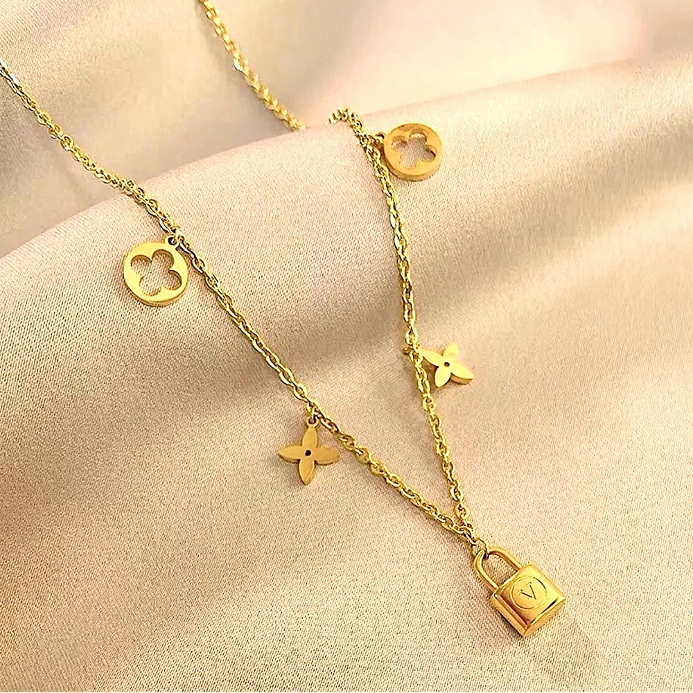 Holiday Special - Valentino-LV Style Charms Necklace